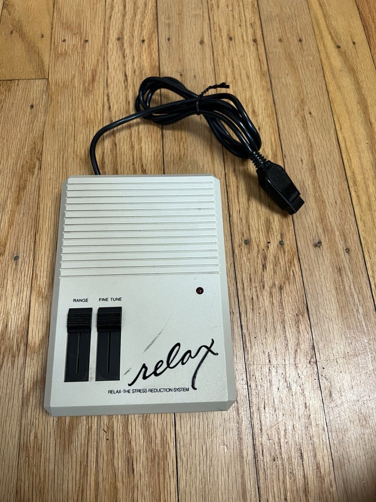 Vtg RELAX STRESS REDUCTION SYSTEM Atari Apple II Commodore Controller Accessory