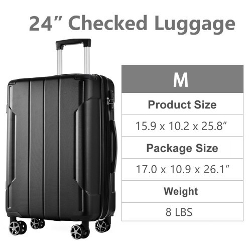 suitcase Hard-shell luggage, dual-wheel ABS suitcase