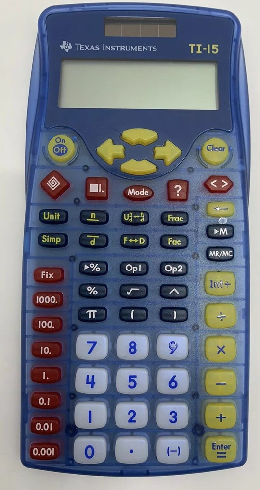 Texas Instruments TI-15 Explorer Elementary Calculator