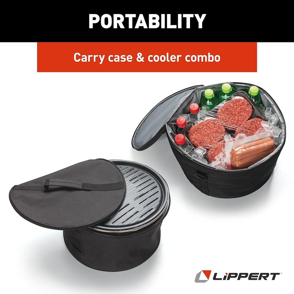 Lippert Odyssey Portable Grill, Red
