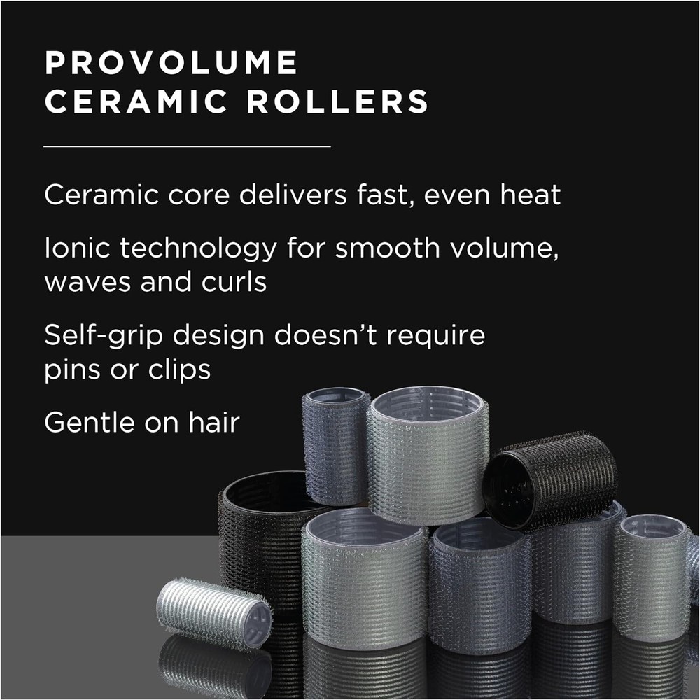 FROMM 9-count ProVolume 2" Self-Grip Ceramic Ionic Thermal Hair Rollers Curler