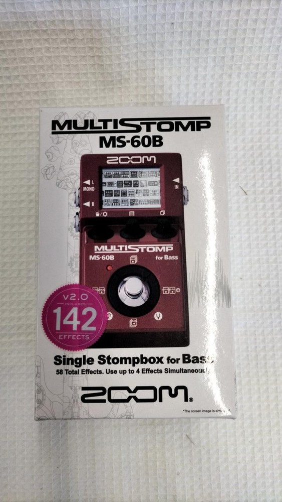 ZOOM MS-60B Bass Multi-Effects Pedal Guitar Effect Processor New