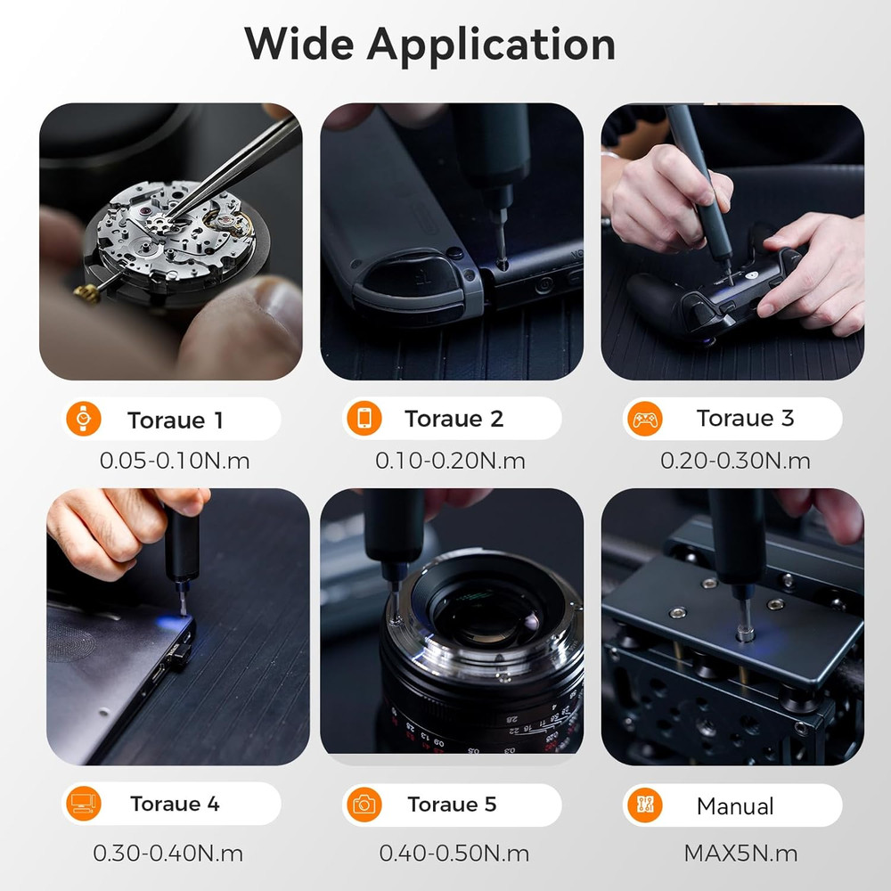 80 in 1 Mini Electric Screwdriver Set, Precision Cordless Screwdriver with OLED