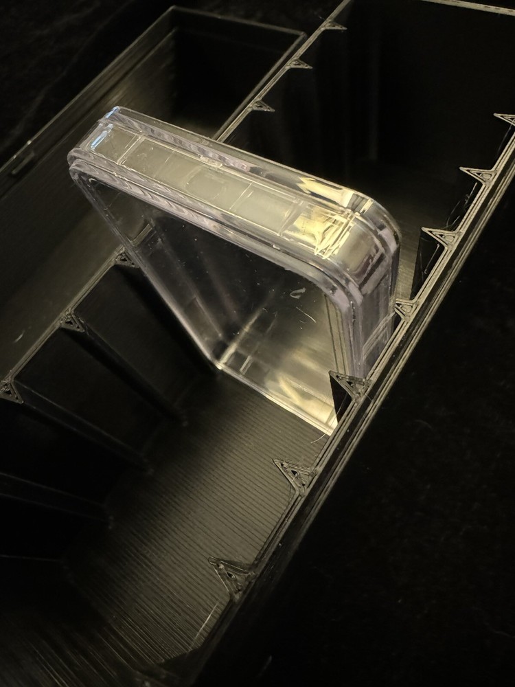 3DP Black Storage Box Holds 20x 10 oz Silver Bars In COINSTACK THICK Capsules