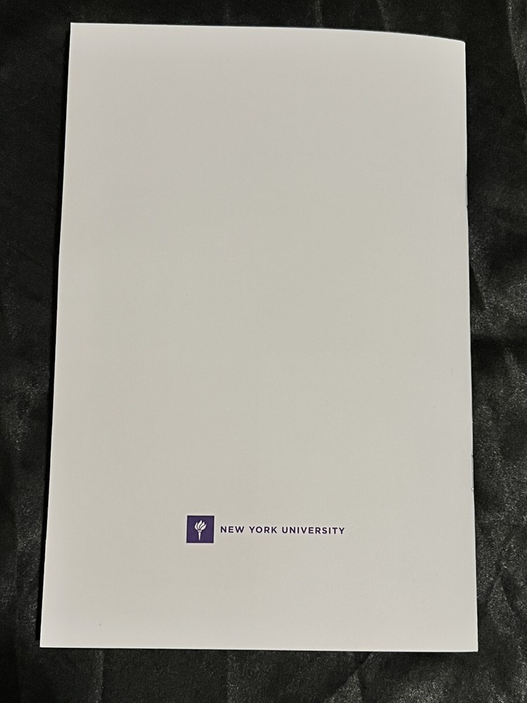 New York University 2022 Commencement TAYLOR SWIFT Authentic Program NYU Speaker