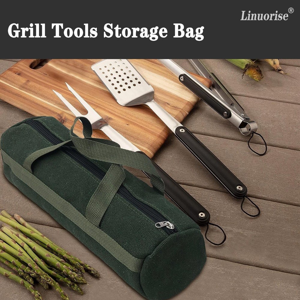 Grill Accessory Storage Bag, Tools Storage for Outdoor Grilling, Extra Thick ...