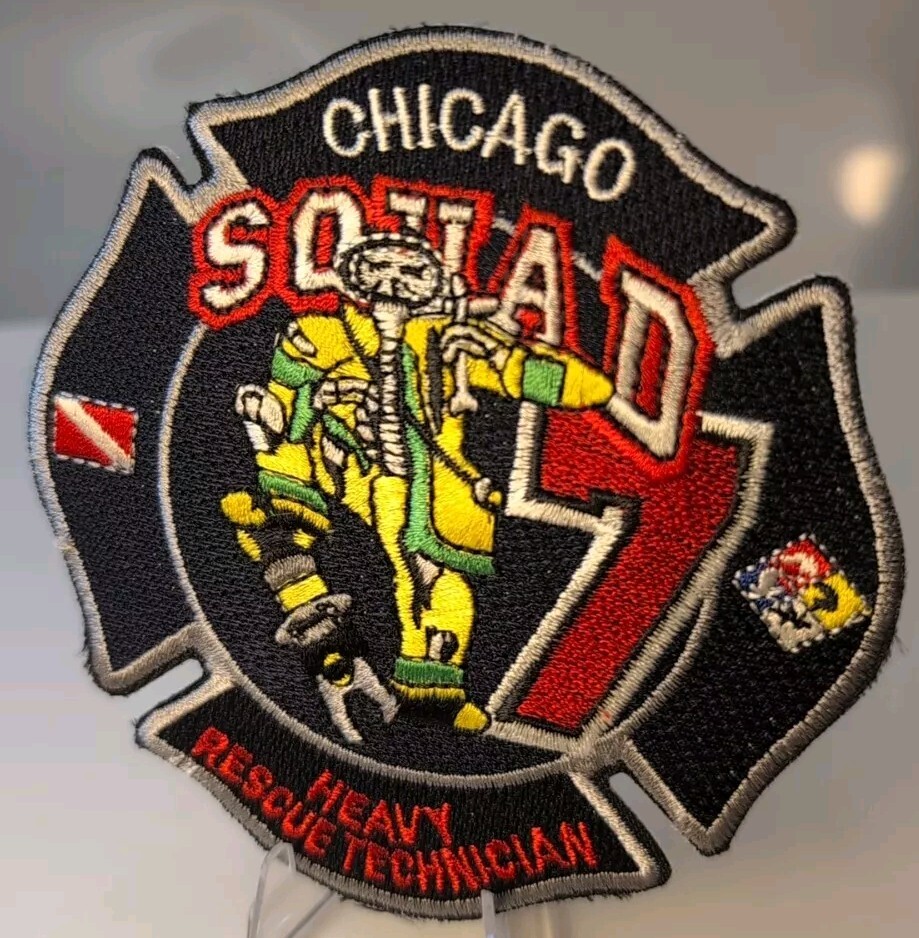 Chicago  Squad-7 / Heavy Rescue Technician, Illinois  fire patch
