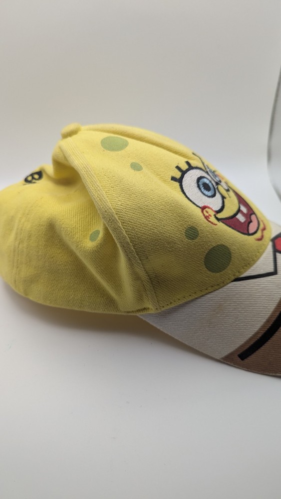 Spongebob Squarepants Hat Cap Universal Studios Viacom One Size Hook & Loop y2k
