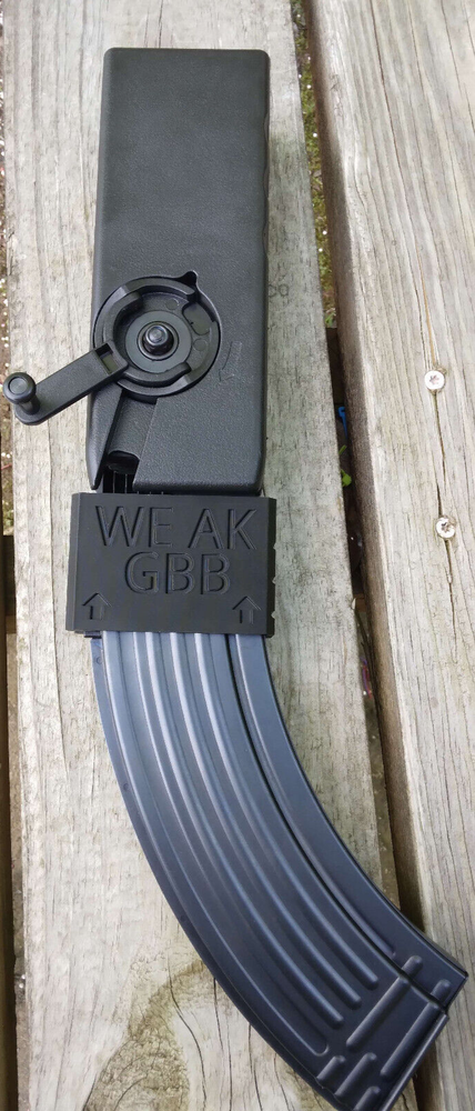 WE AKM GBBR Airsoft Odin Speedloader Adapter (Black)