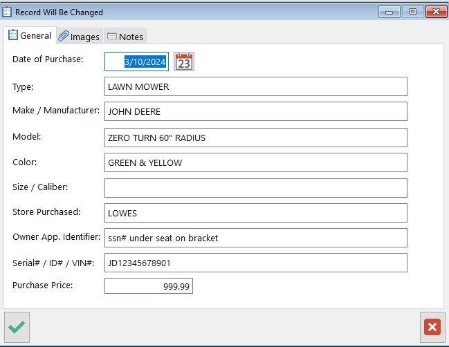 @@@ Home Inventory Tracking Software w/ photos, notes & reports (.pdf/.xls) @@@