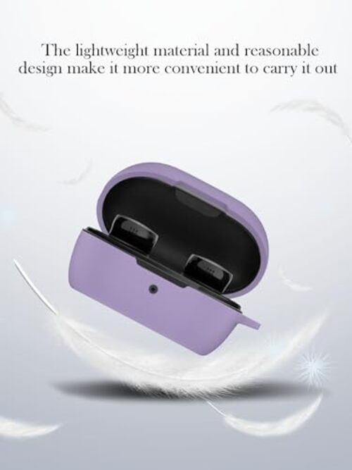 Case for Bose New QuietComfort Earbuds,Soft Protective, Silicone Case Purple
