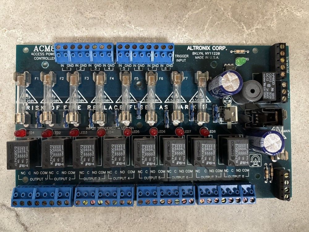 Altronix ACM8I Access Power Controller, PTC Class Relay Output Board w/PD8ULCB