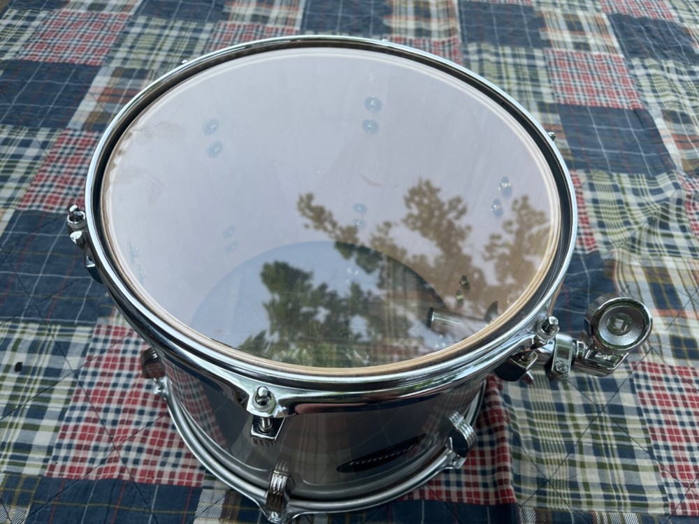 LUDWIG 12" ACCENT CS SILVER GRAY RACK TOM