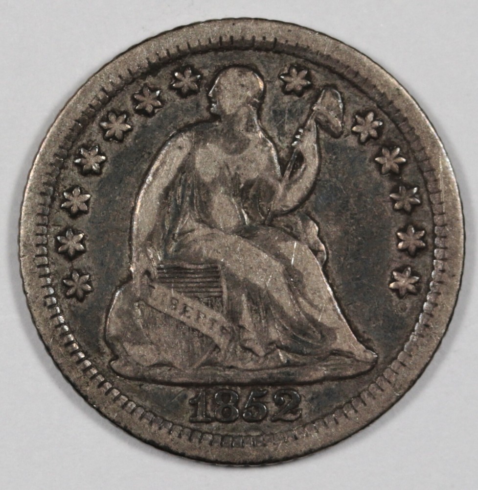 1852-o Seated Liberty Half Dime.  VF.   200275