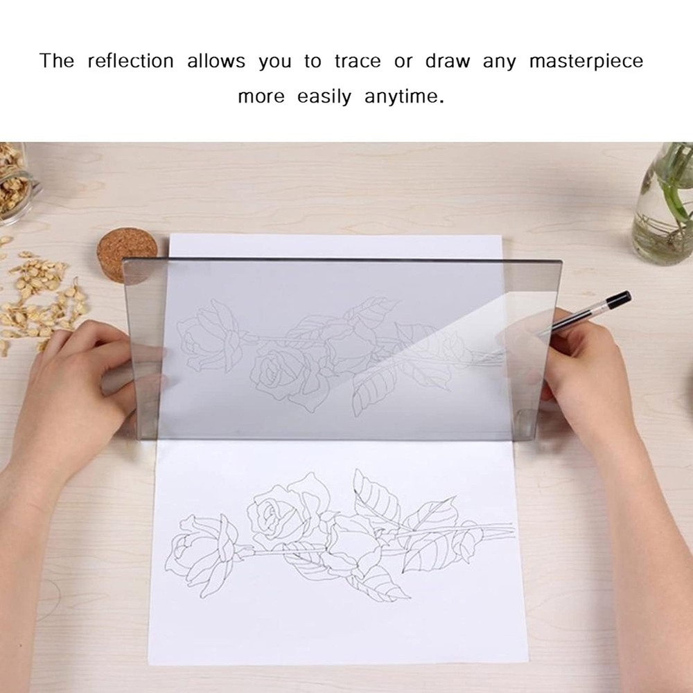 Optical Drawing Board & Tracing Projector, 2-Sided Projection Board for Drawi...