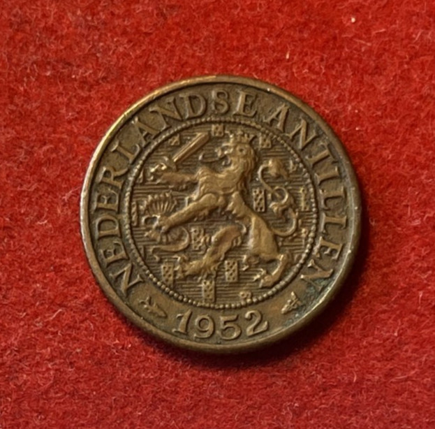 Netherlands Antilles Cent 1952 Bronze Coin KM#1 T6151