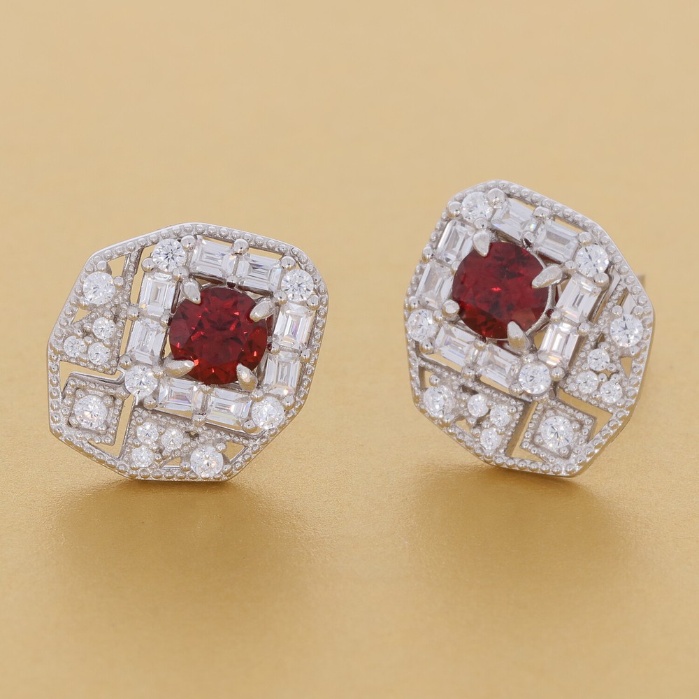 Sterling Silver Semi Mount Earrings Setting Round RD 5X5mm