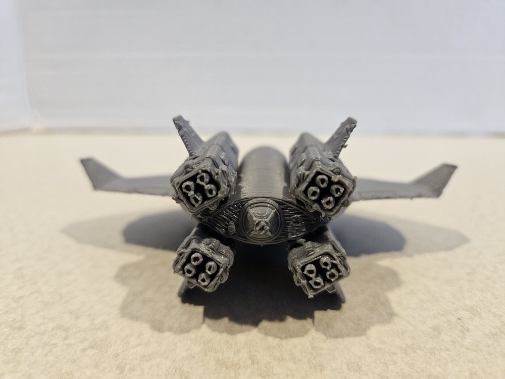 3d Printed 6in Grey Centurion Wing Commander WC Space Ship
