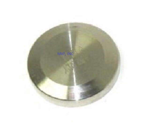 Sanitary 2-1/2" Solid End Cap 304 Stainless Dairy Brewing Tri Clover