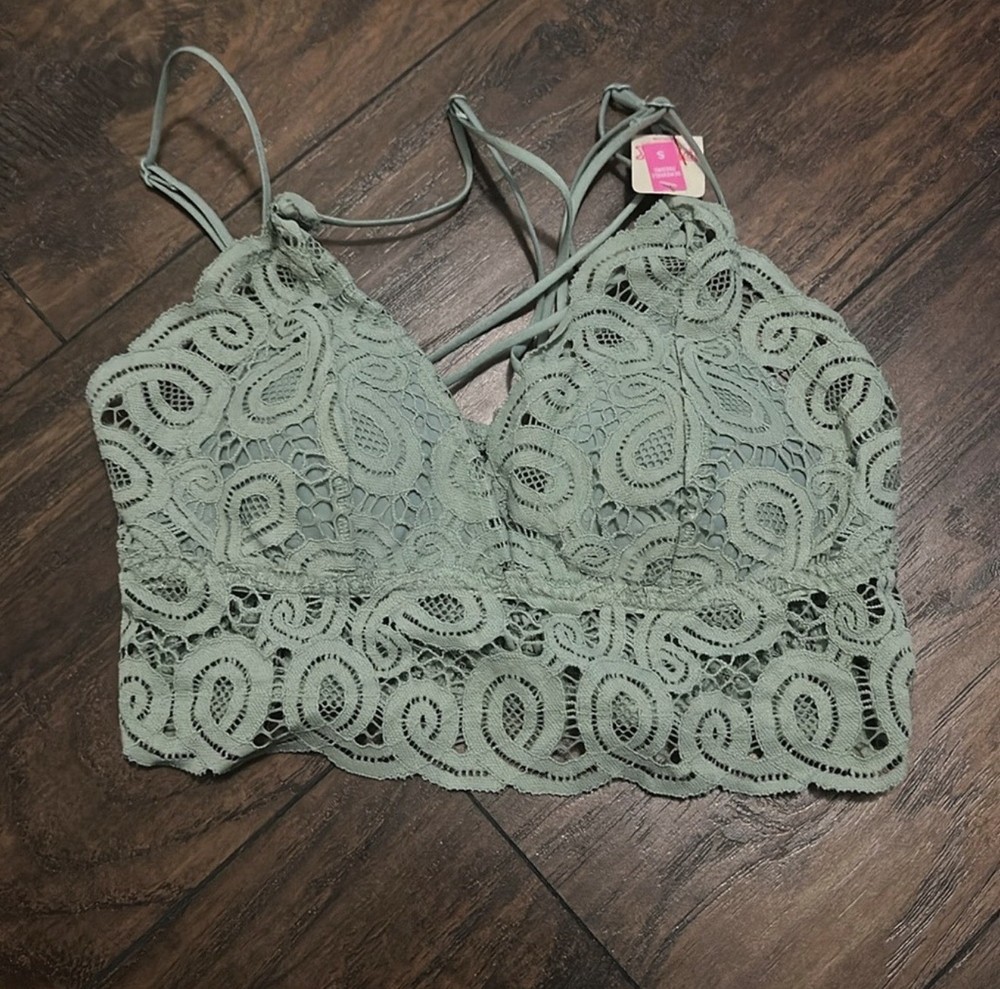 Free People Sage Bralette Lace Size Medium