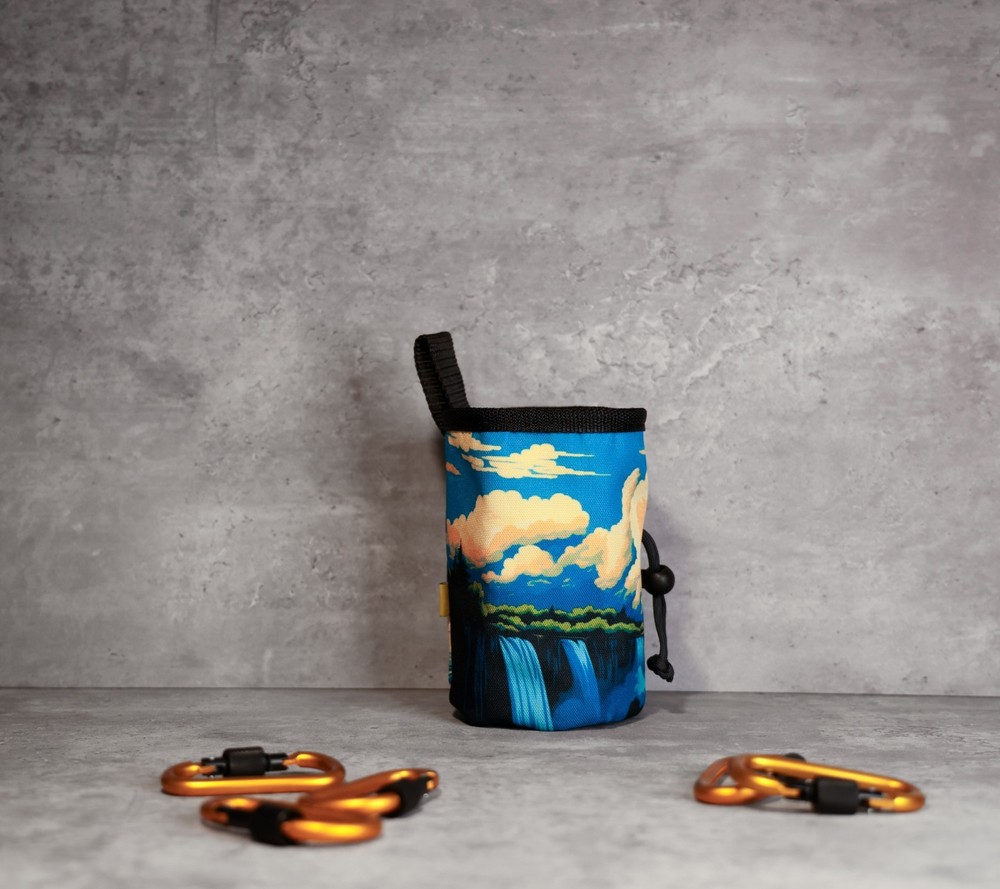 Waterfall Horizon Chalk Bag | Dreamy Climbing Accessory