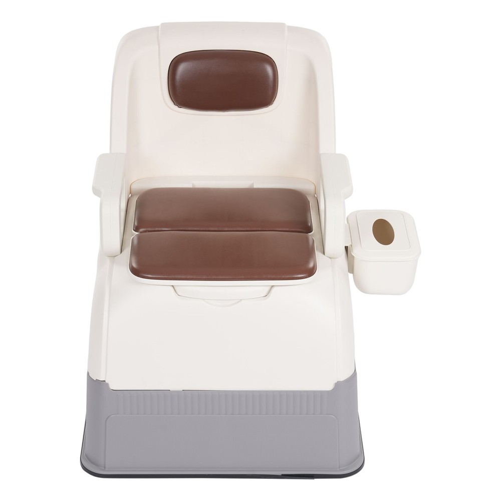 Convenient Portable Bedside Commode Chair For Elderly & Mobility-impaired New