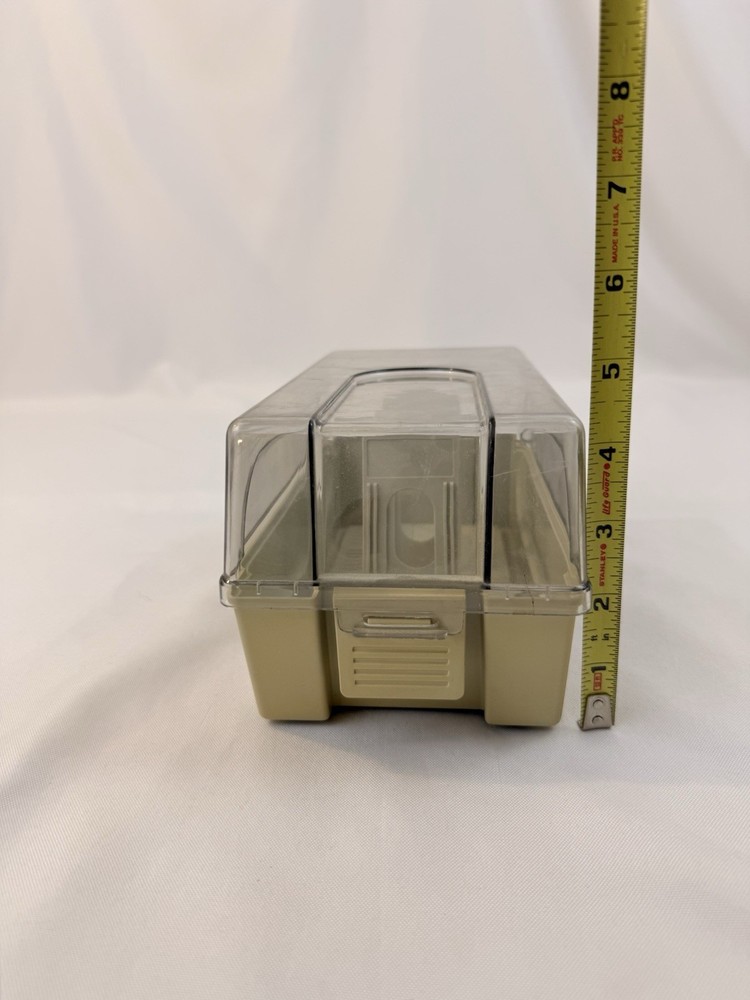 Vintage Floppy Disc Container Clear Lid Plastic FD351-51 Fast Ship!!