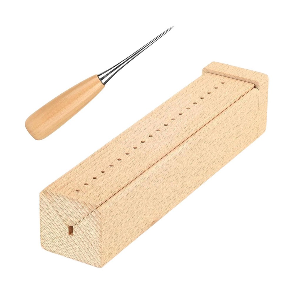 Book Binding Cradle with Piercing Guide with AN Awl