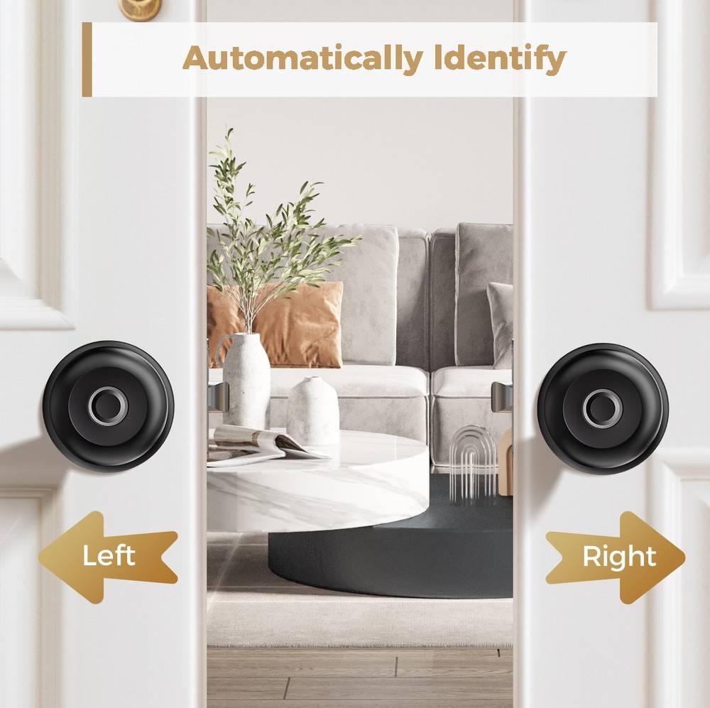 ARPHA Keyless Smart Door Lock Knob Entry APP Control Unlock Fingerprint Handle
