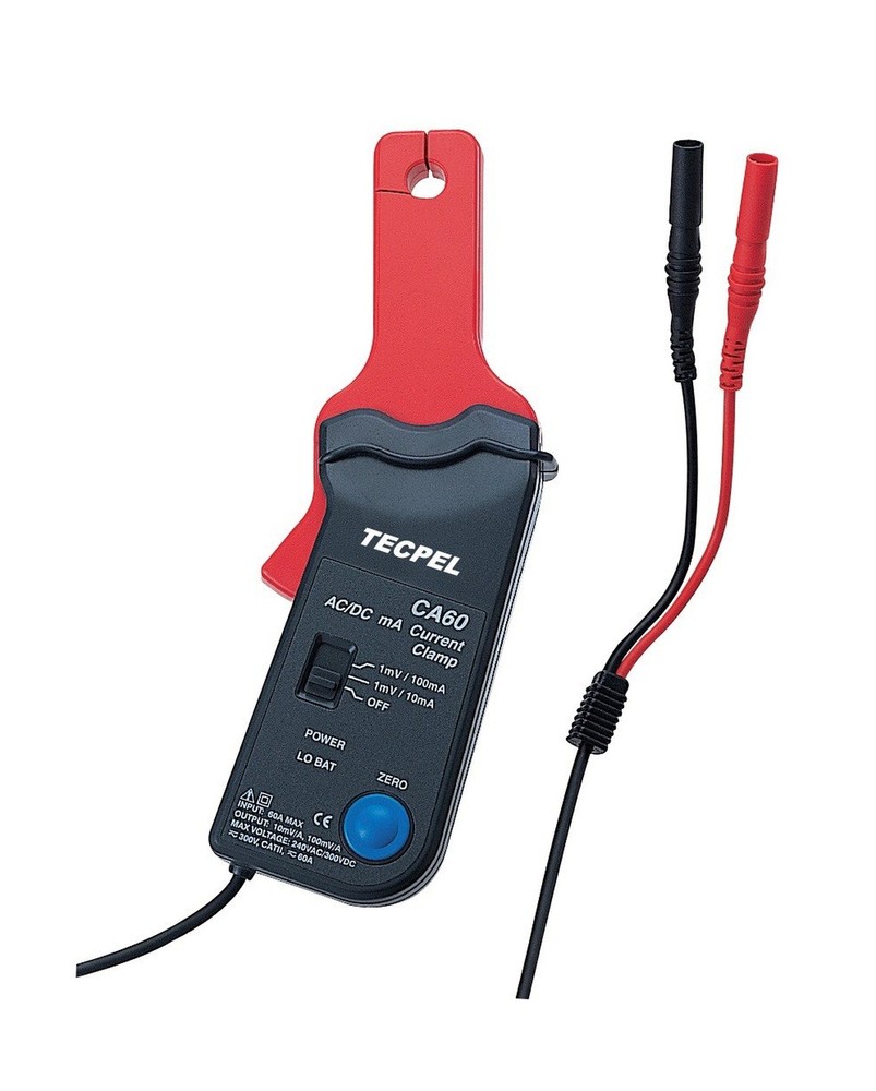 TECPEL CA-60 AC/DC Current clamp Transmitter Probe 60A CA-60