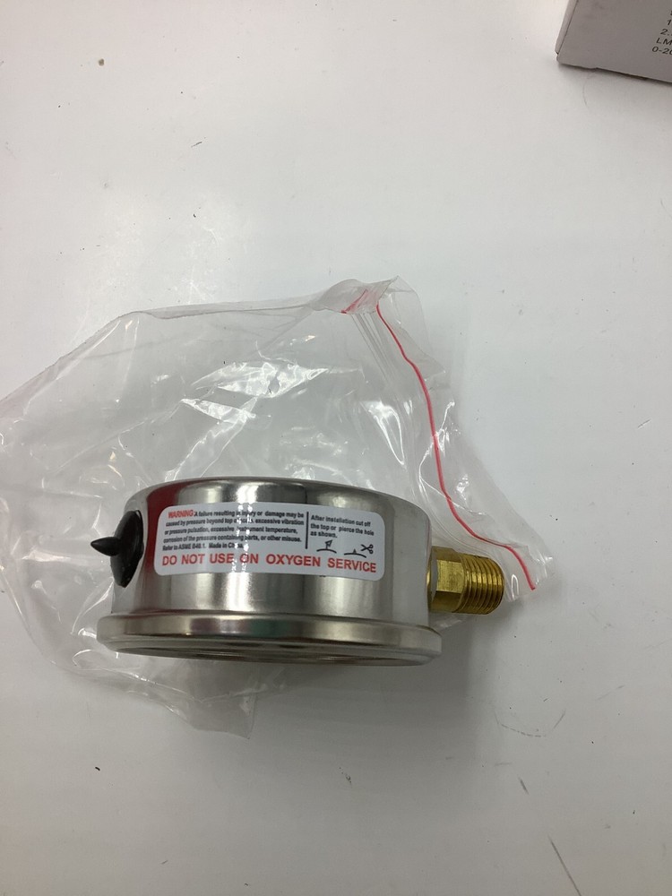 (QTY 9) Manometer Multiple Function 200 PSI Air Compressor 1/4" NPT Bottom Mount