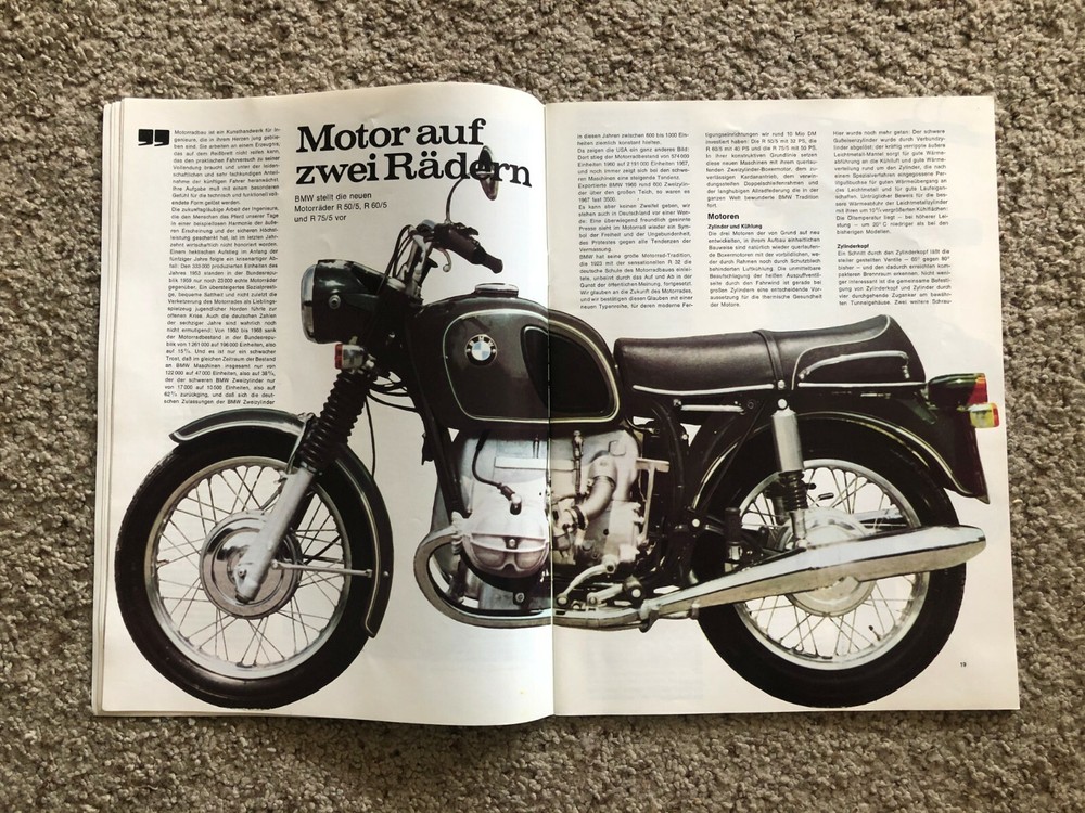Oct. 1969 BMW Journal large catalogue.