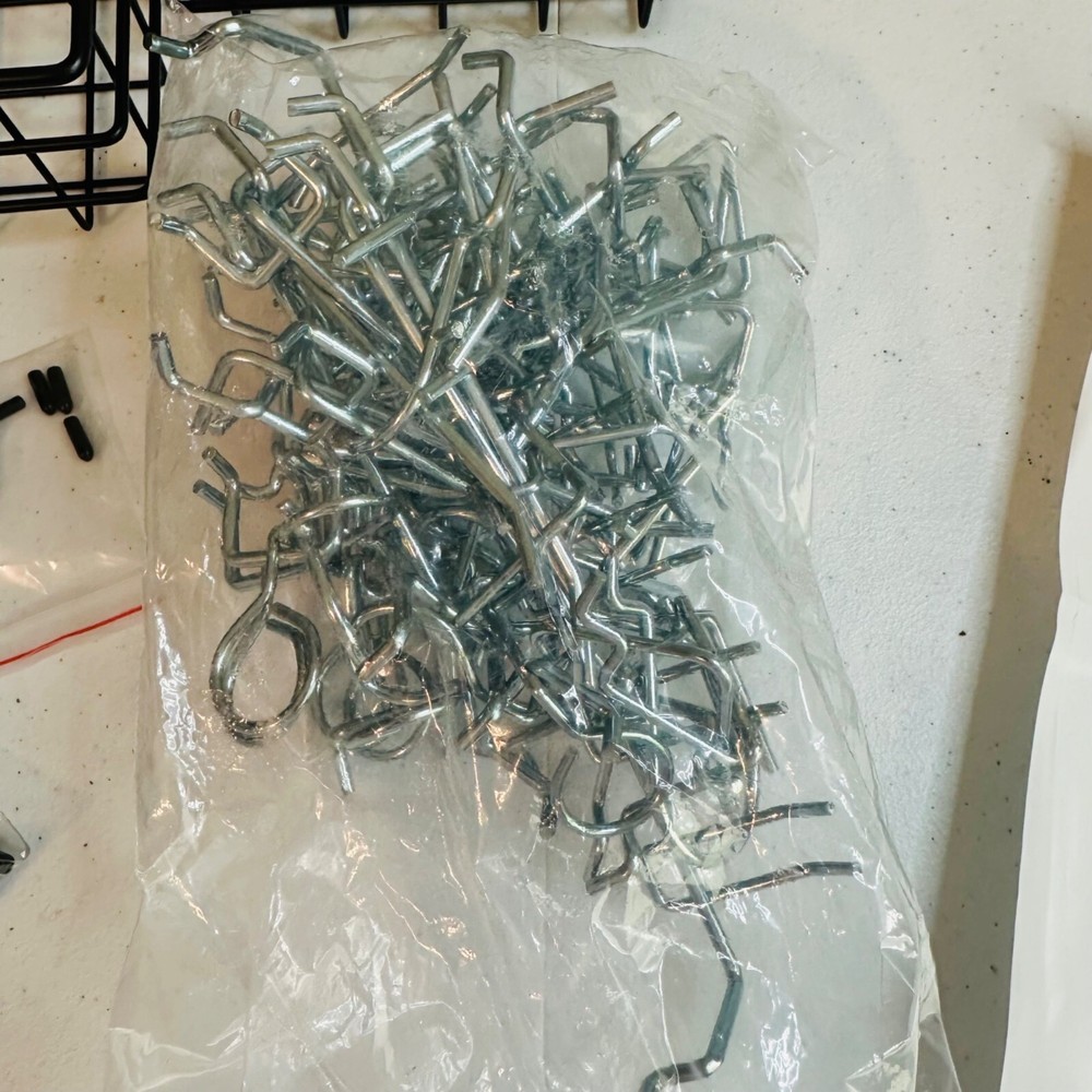 80 Pcs Pegboard Basket and Pegboard Hooks For Organizing Tools & Accessories