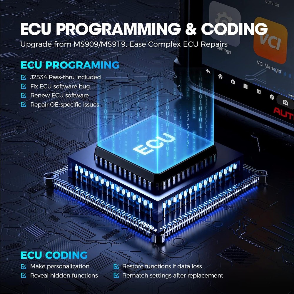 2024 Autel MaxiSys ULTRA Lite MS919 Diagnostic Scanner Advanced VCMI Programming