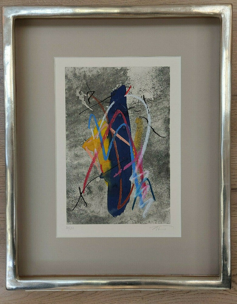 Albert Prince etching with color revised thus unique character