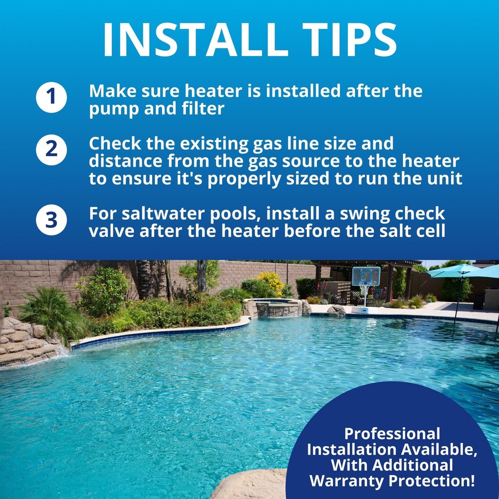 Raypak 014784 - 156A Natural Gas Pool Heater 150K BTU for 0-4999ft Elevation