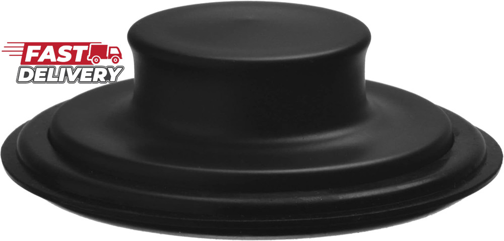 3 3/8 Inch (8.57 Cm) - Black Kitchen Garbage Disposal Plug Sink Stopper Stainles