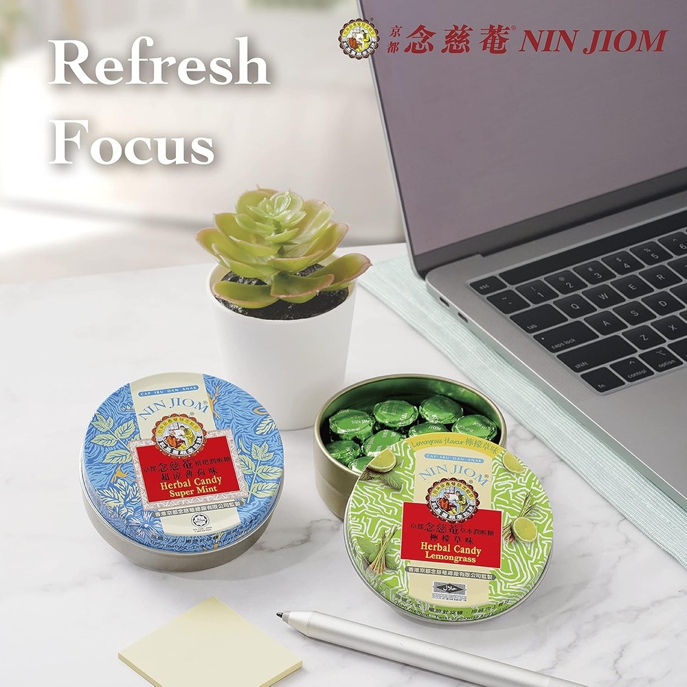 Nin Jiom Herbal Candy - Tangerine-Lemon 60GM