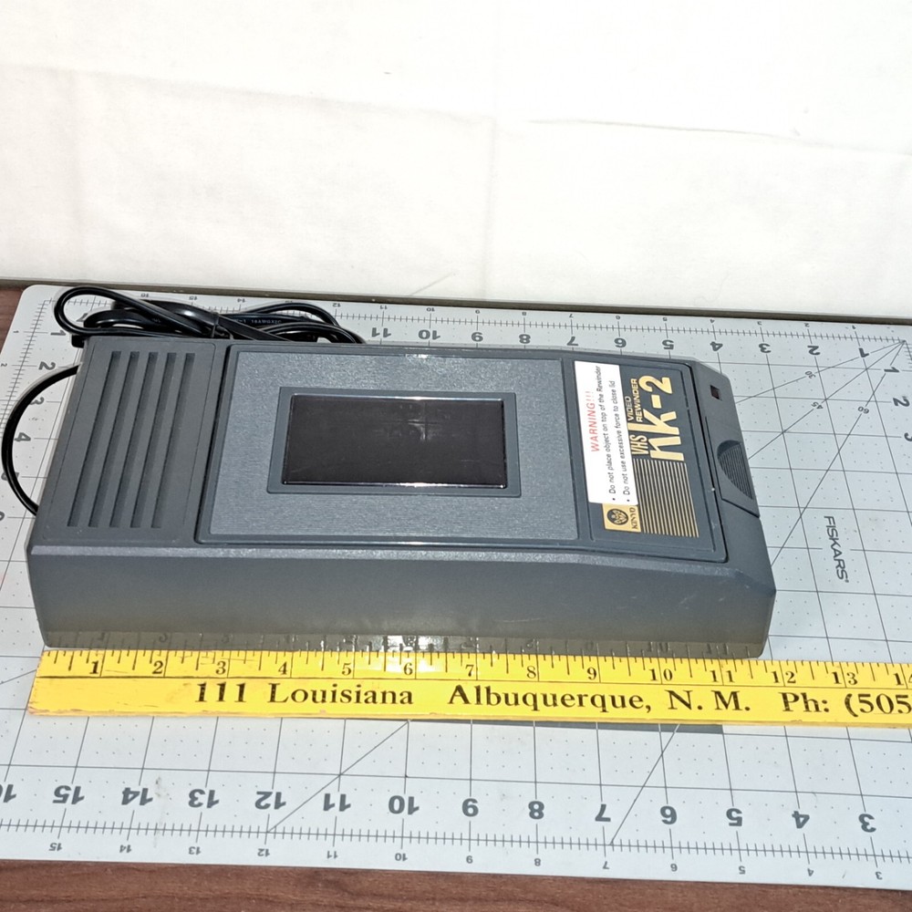 KINYO NK-2 VHS Commmercial REWINDER Tested BLEMS MAY VARY