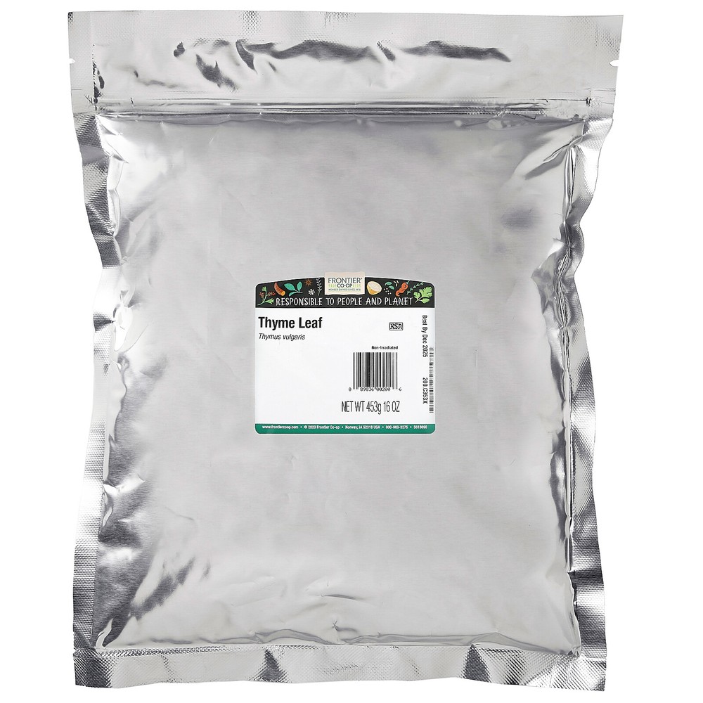 Frontier Natural Products Thyme Leaf 16 oz 453 g Kosher