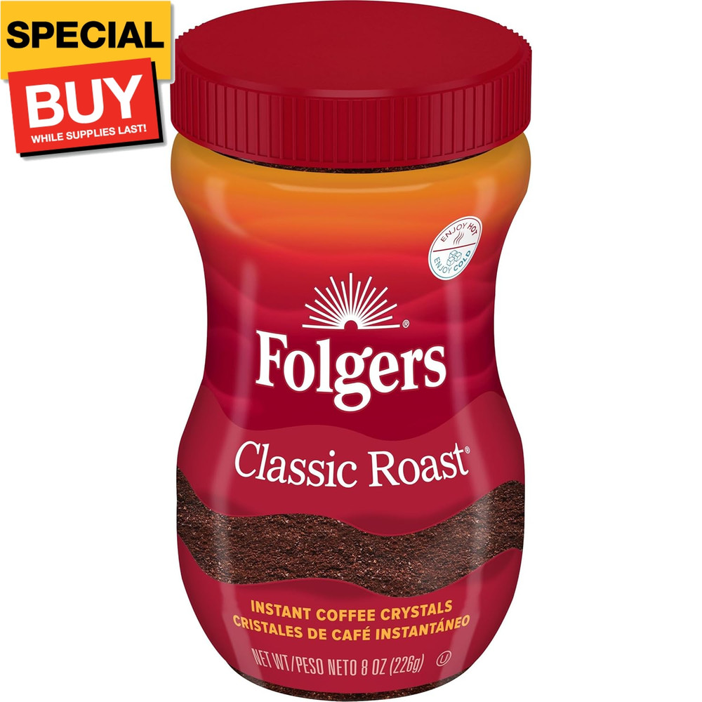 Classic Roast Instant Coffee, 8 Ounces