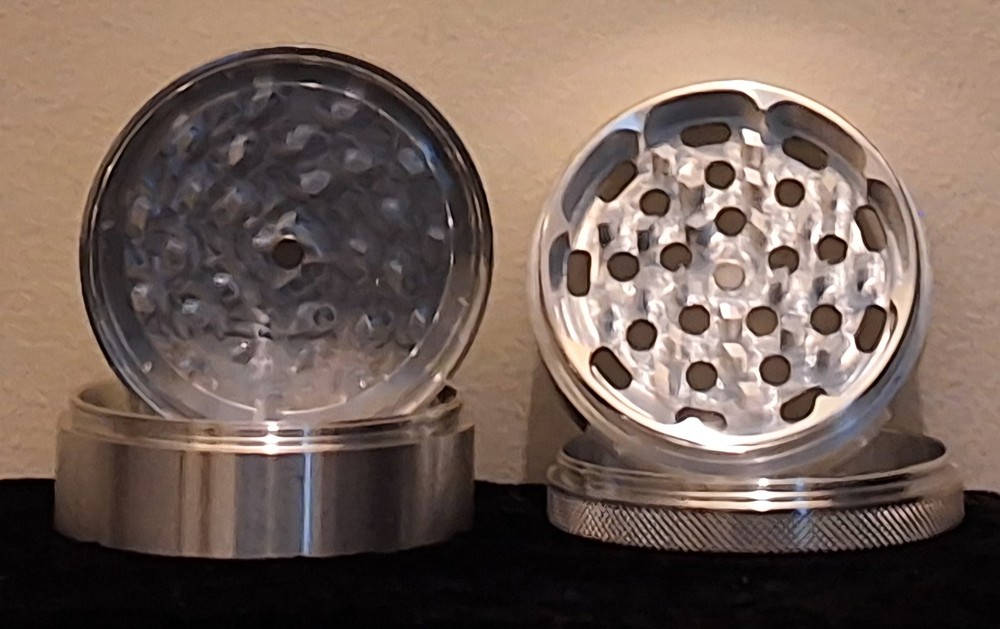 2.5" Sharpstone 4pc herb grinder(Silver)