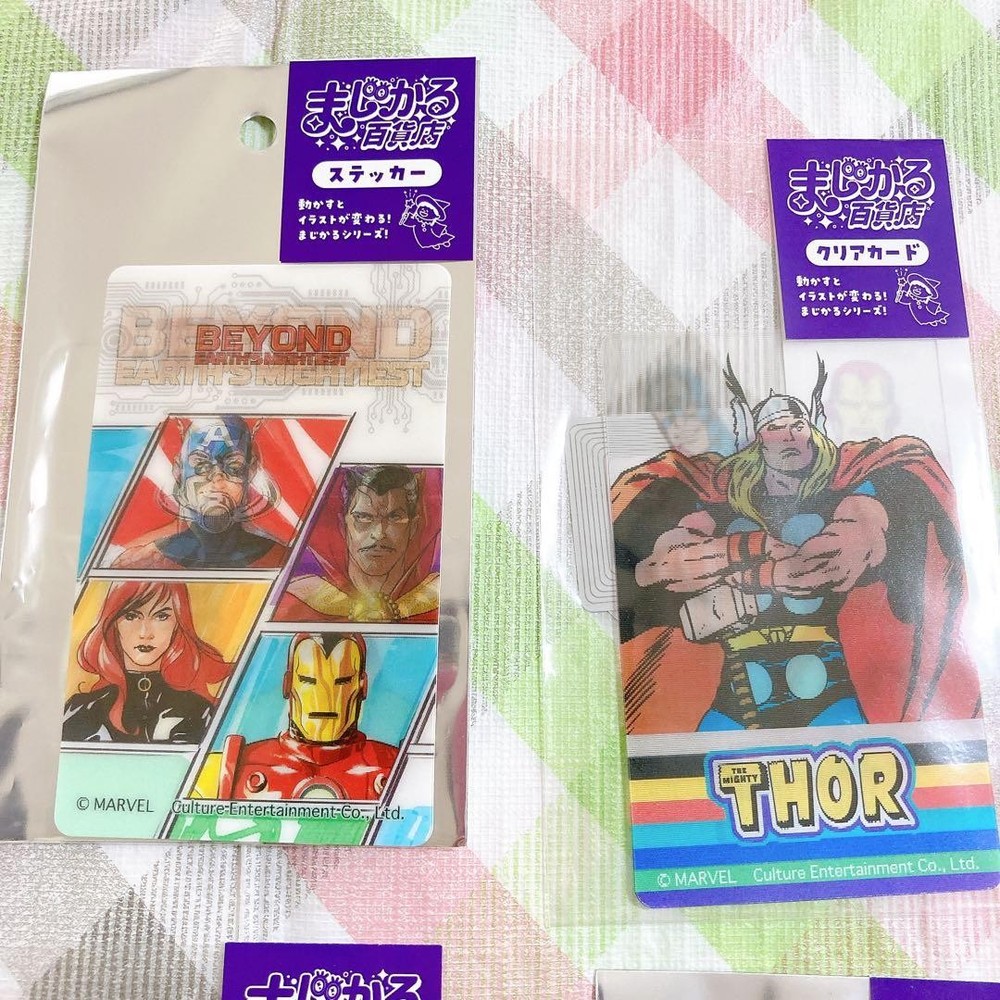 Magic! Department Store Sticker Clear Card MARVEL Avengers