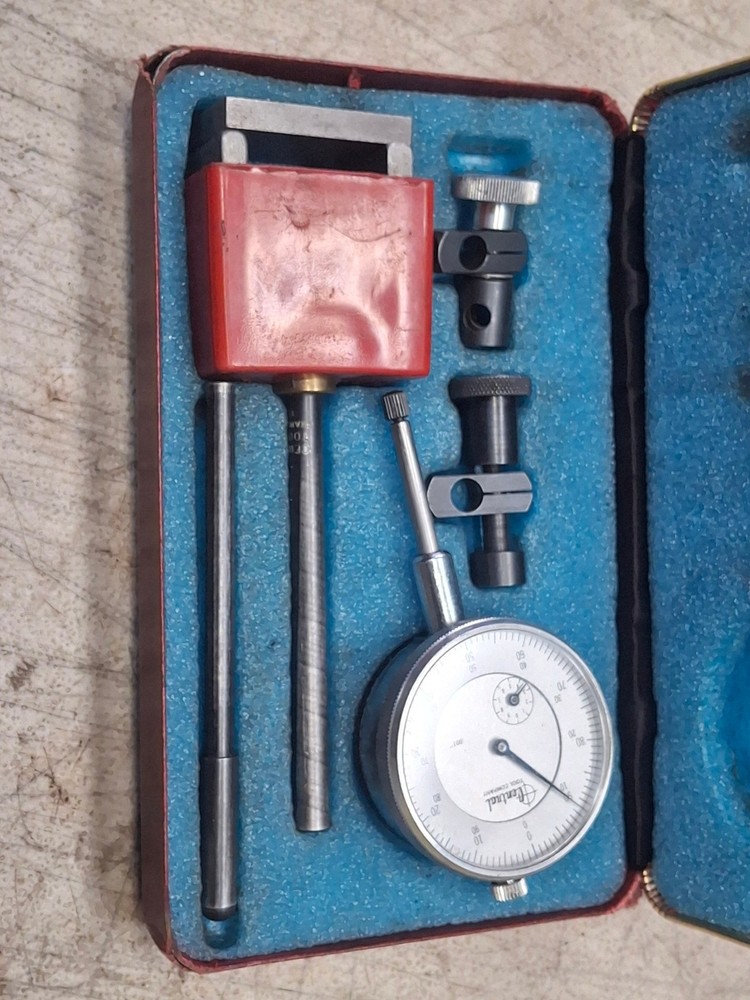 Vintage Central Tools .001" Dial Indicator With Magnetic Base USA