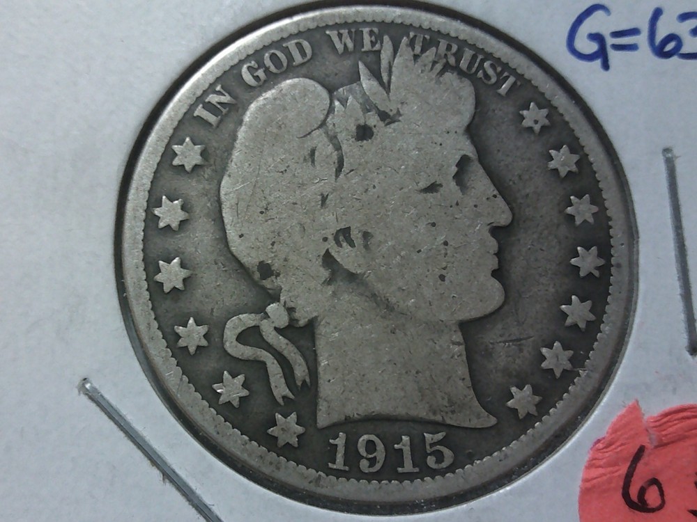 11915-P Barber Half Dollar