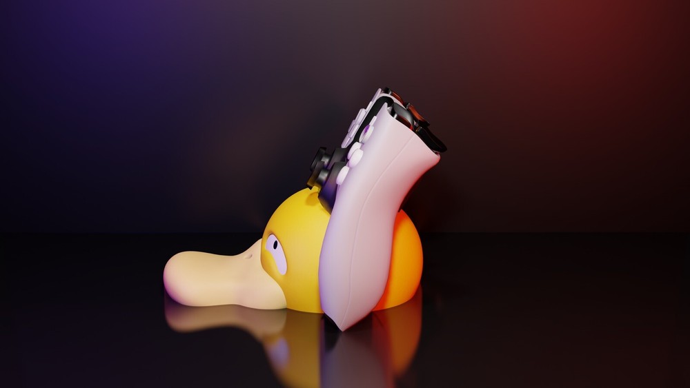 Psyduck Controller Stand | Controller Holder | Phone Holder | Game Room Decor