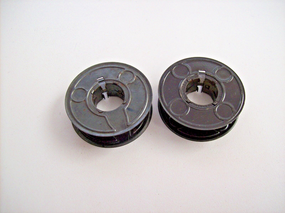 2 FLANGE RIBBON METAL SPOOLS FOR UNDERWOOD TYPEWRITER