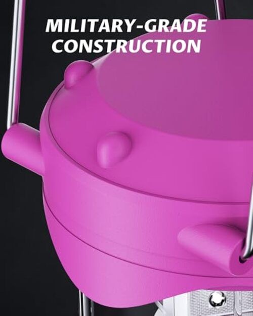4 Pack LED Camping Lanterns, Battery Powered Camping Lights LED Pink