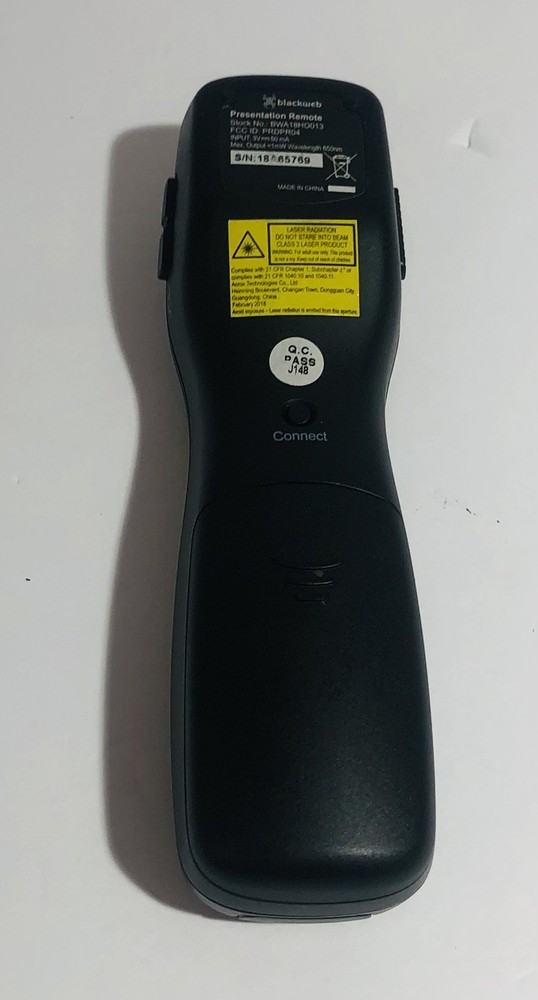 blackweb Wireless Presenter Pointer 2.4GHz USB Receiver 8 Buttons BWA18H0013