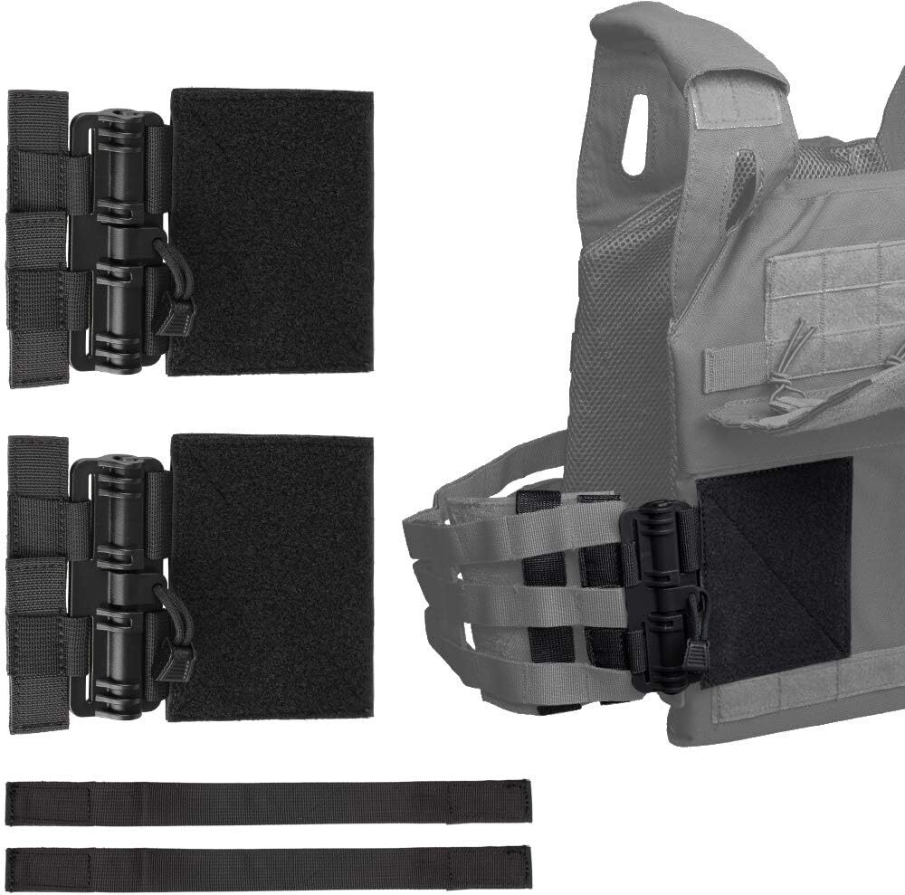 Tactical Hook & Loop MOLLE Quick Release Buckle Set Tube Cummerbund Adapter Vest